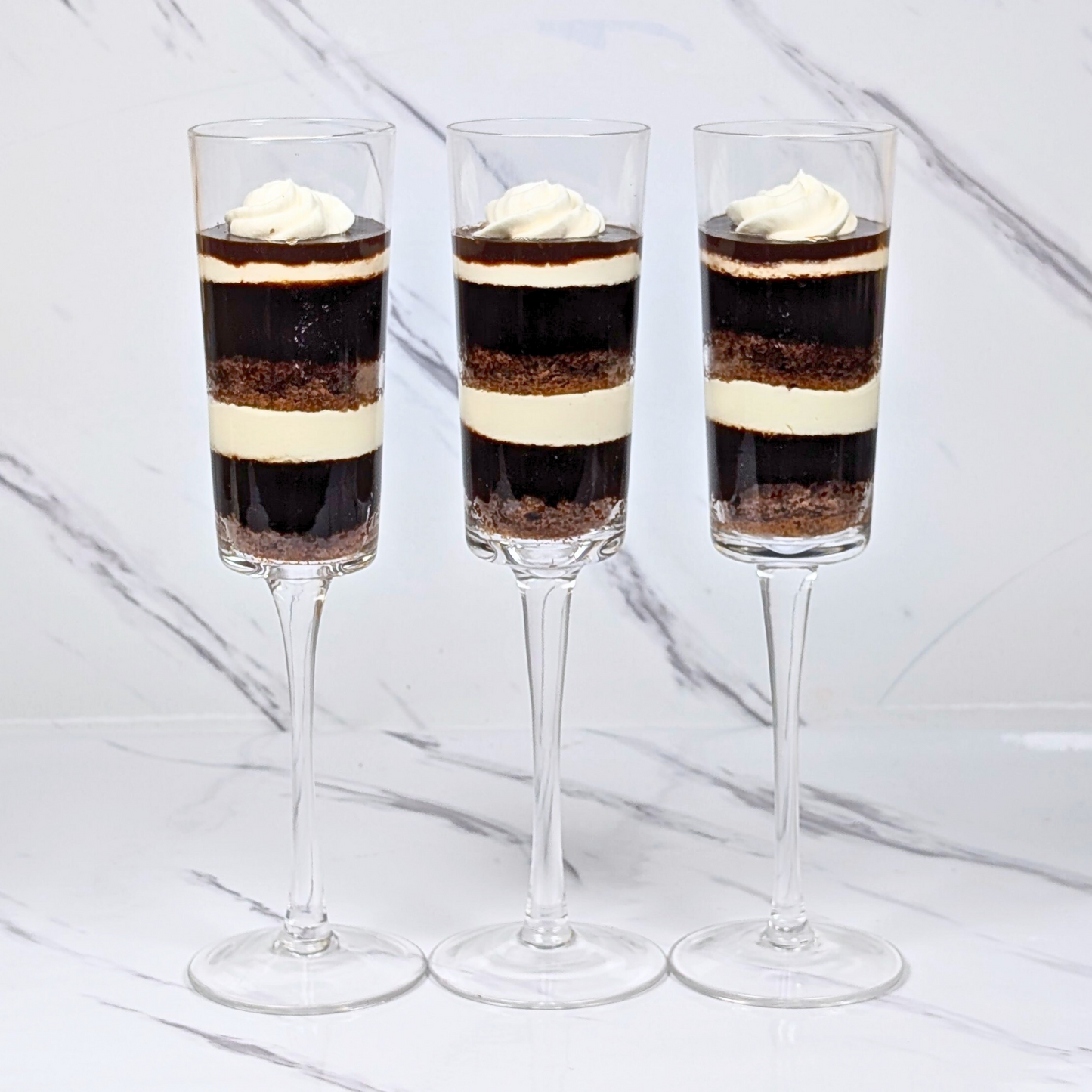 Cookies N Cream Flute Glasses