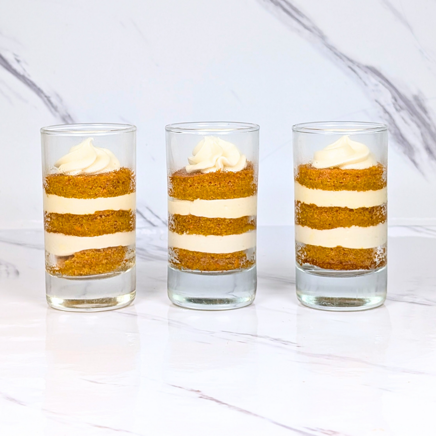 Carrot Cake Flight Glasses