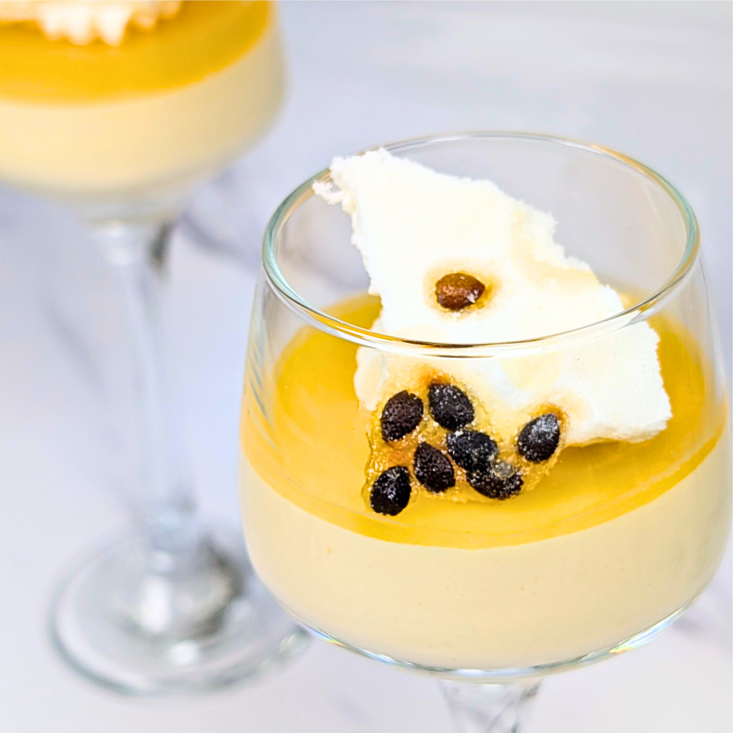Mango Passion Fruit Cordial Glasses