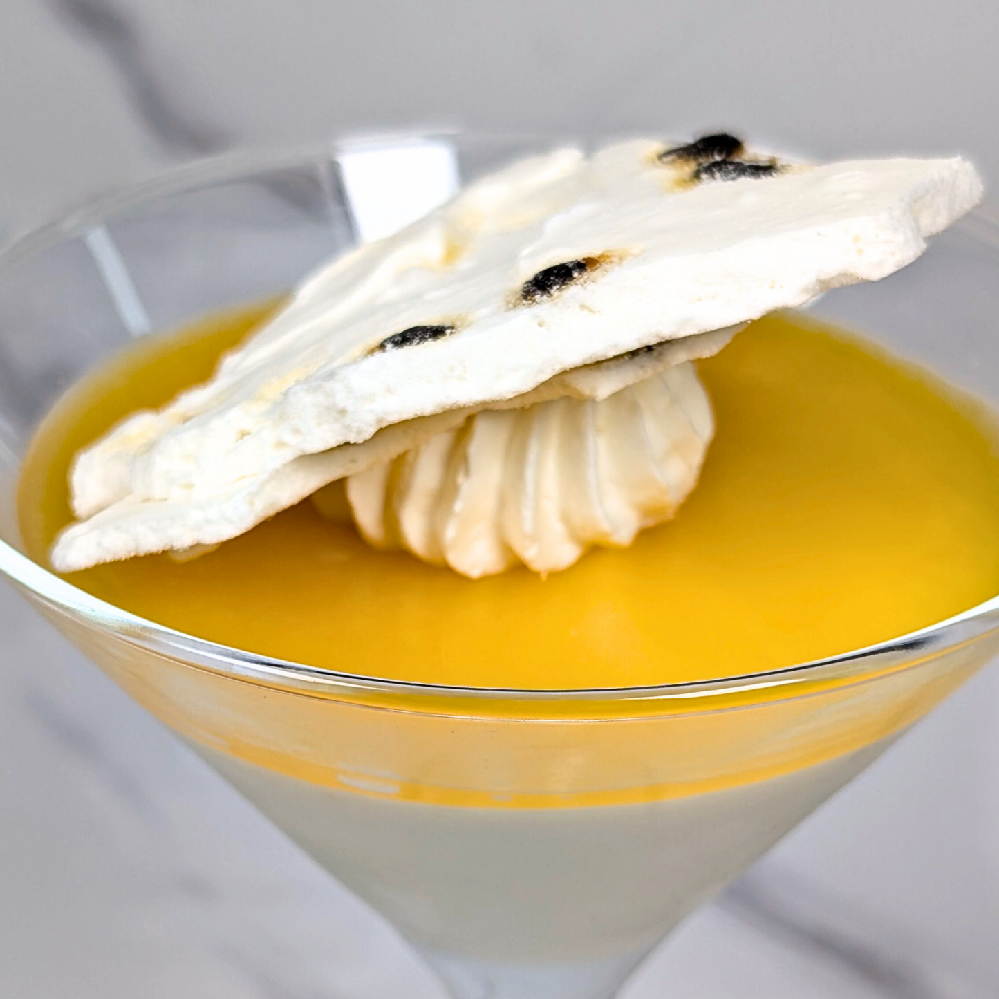 Mango Passion Fruit Martini Glasses