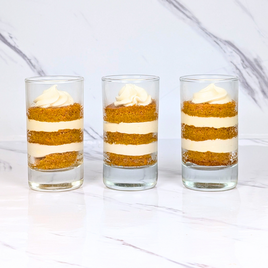 Carrot Cake Flight Glasses