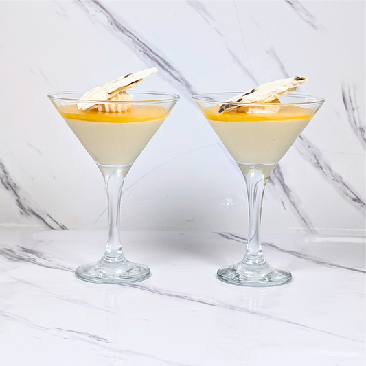 Mango Passion Fruit Martini Glasses