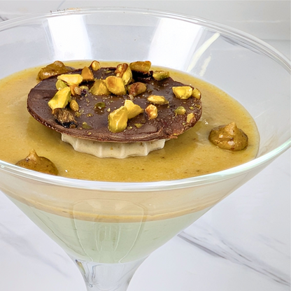 Pistachio Praline Martini Glasses