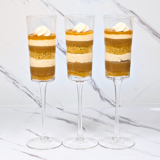 Lotus Caramel Flute Glasses